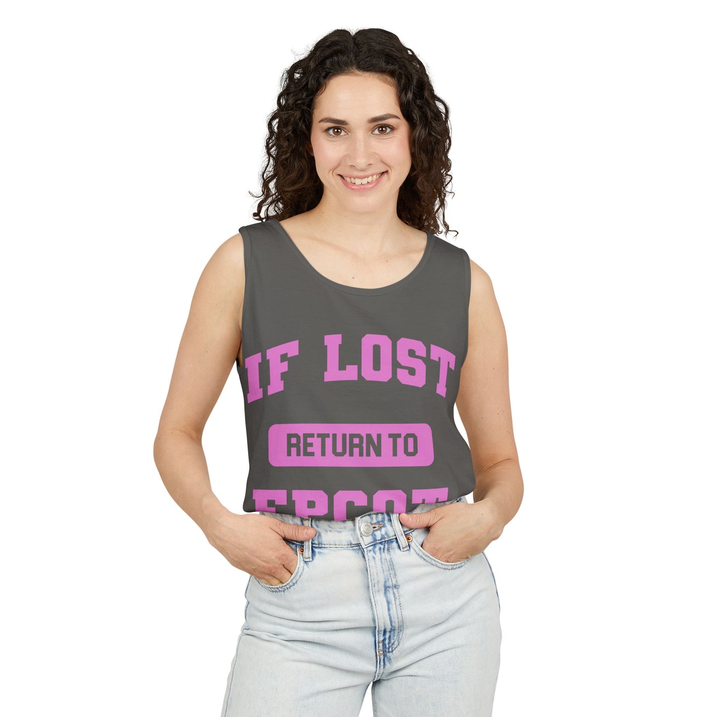 If Lost, Return to the Parks - Unisex Garment-Dyed Tank Top