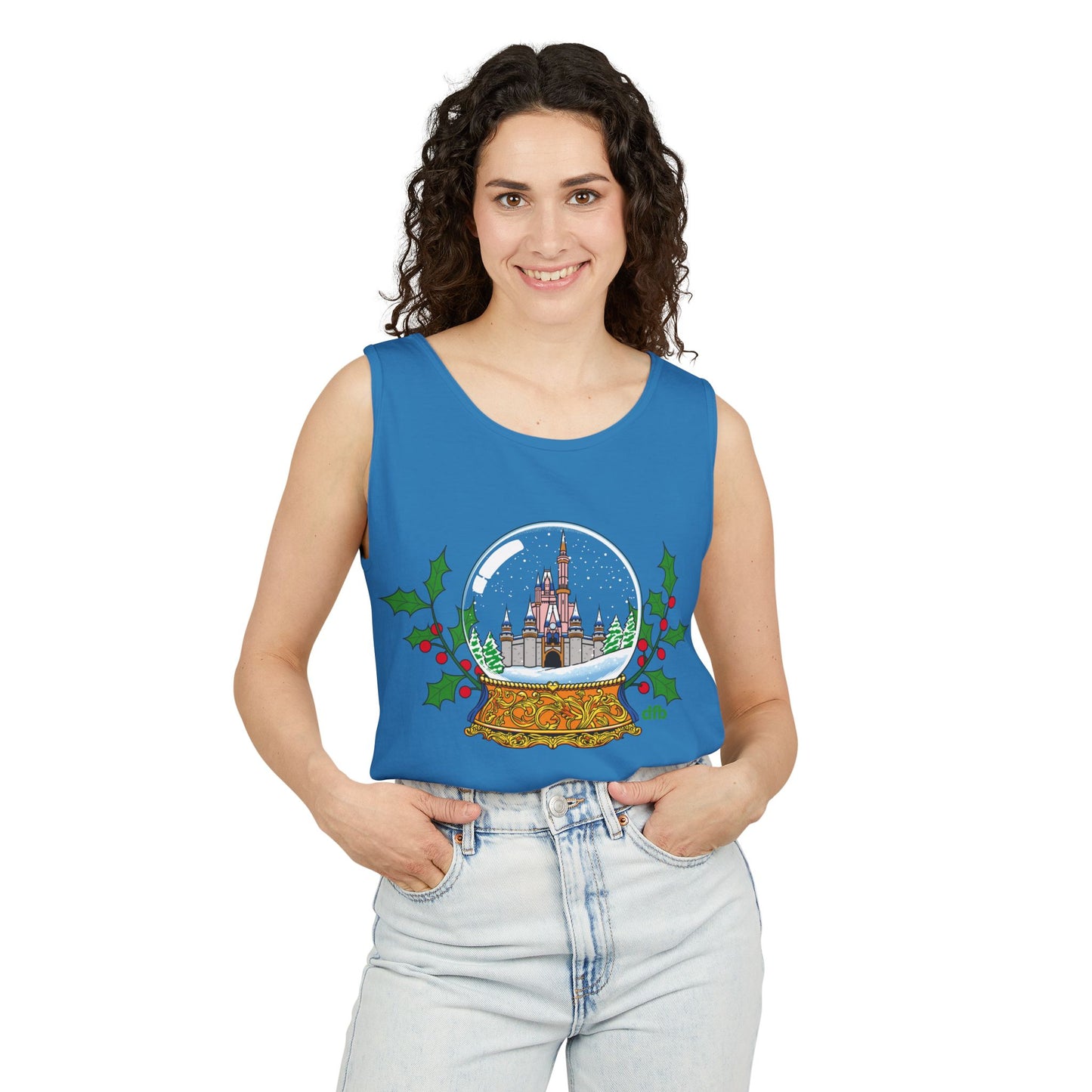 Magic Kingdom Snowglobes - Unisex Garment-Dyed Tank Top