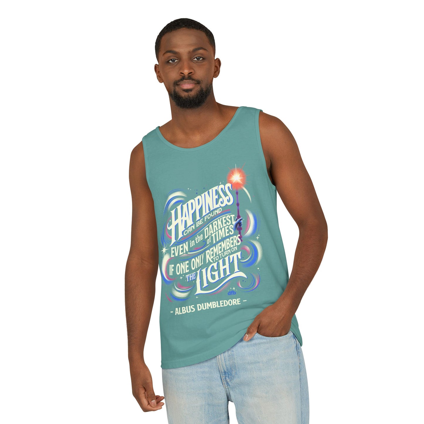 Dumbledore Quote - Unisex Garment-Dyed Tank Top