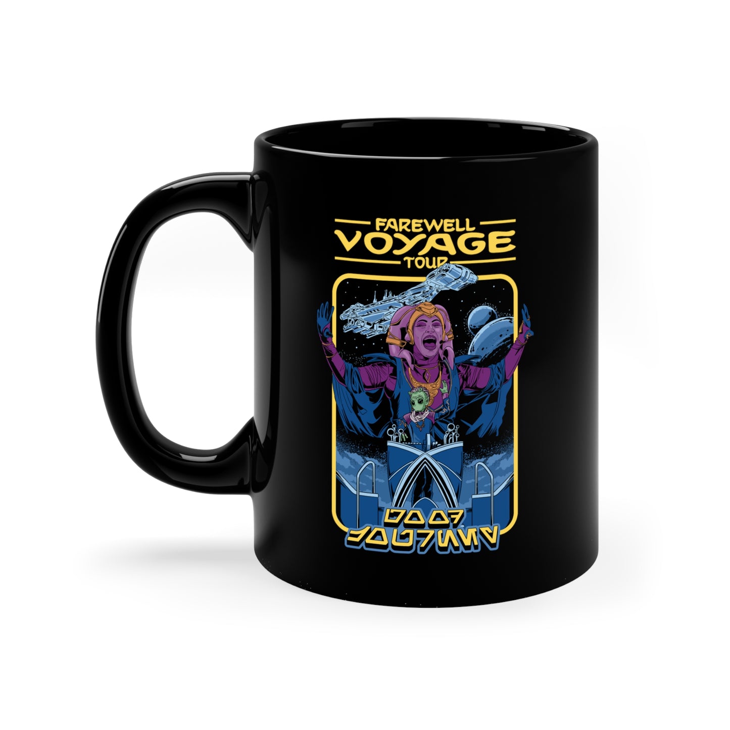 Star cruiser Farewell Voyage Tour Black Mug 11 oz.