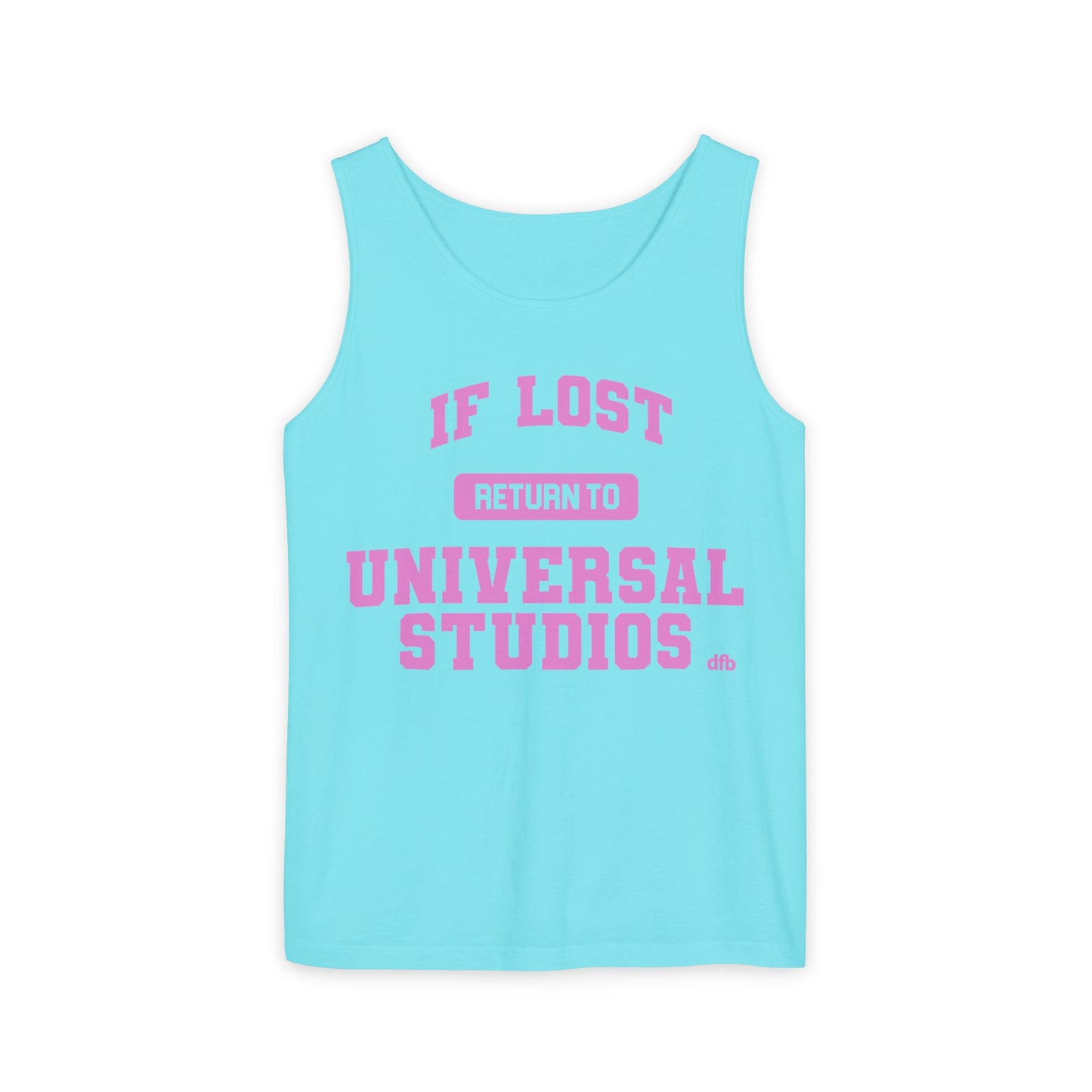 If Lost, Return to the Parks - Unisex Garment-Dyed Tank Top