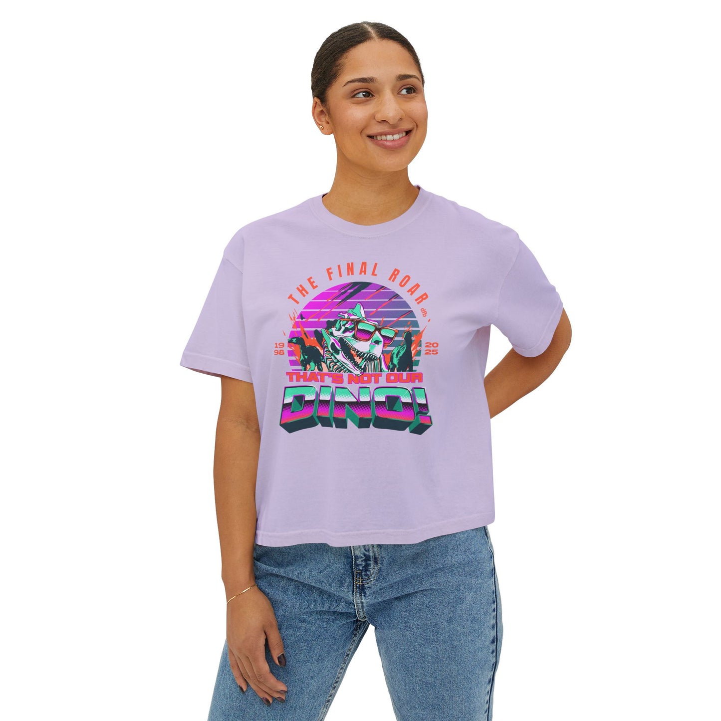 Limited Edition - The Final Roar - DINOSAUR - Women's Boxy Tee