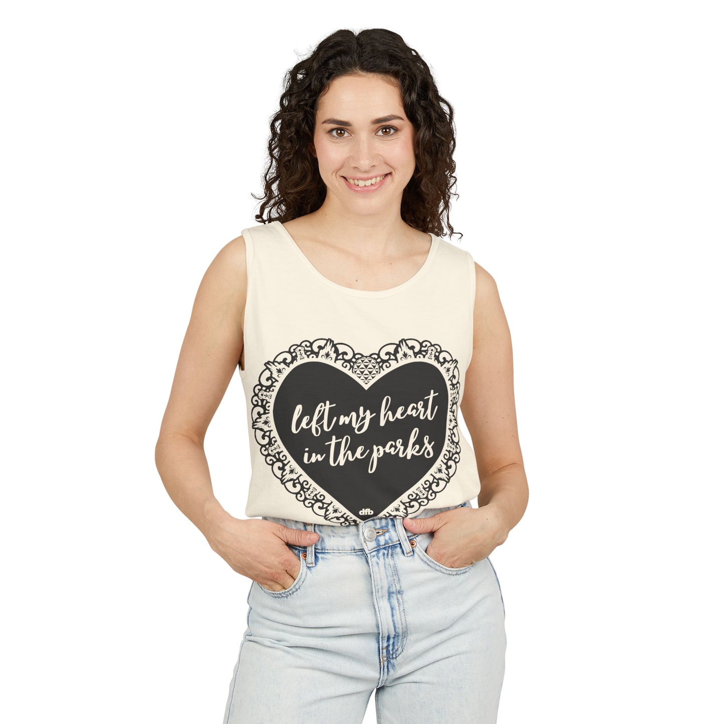 Left My Heart in the Parks - Unisex Garment-Dyed Tank Top