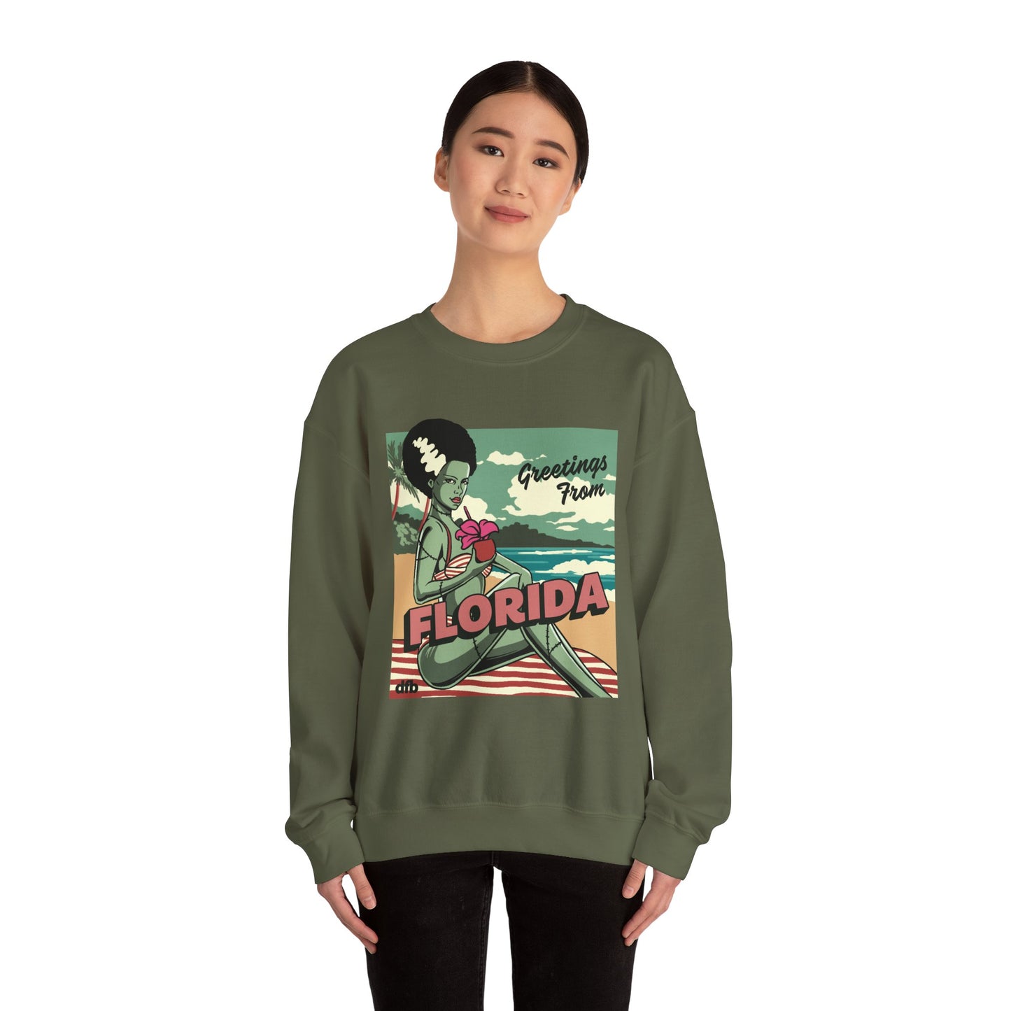 Monsters on Vacation - Adult Sweatshirt