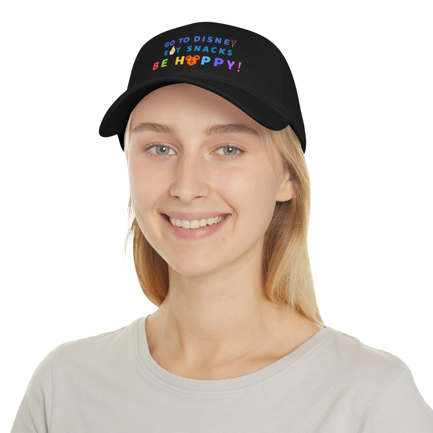 Go to Disney, Eat Snacks, Be Happy - Low Profile Baseball Cap