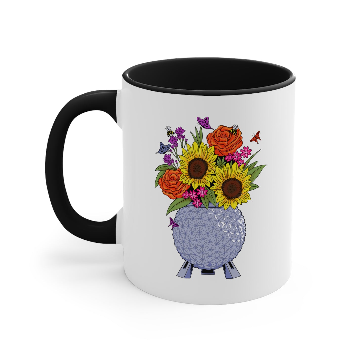 EPCOT Flowers Accent Coffee Mug, 11oz