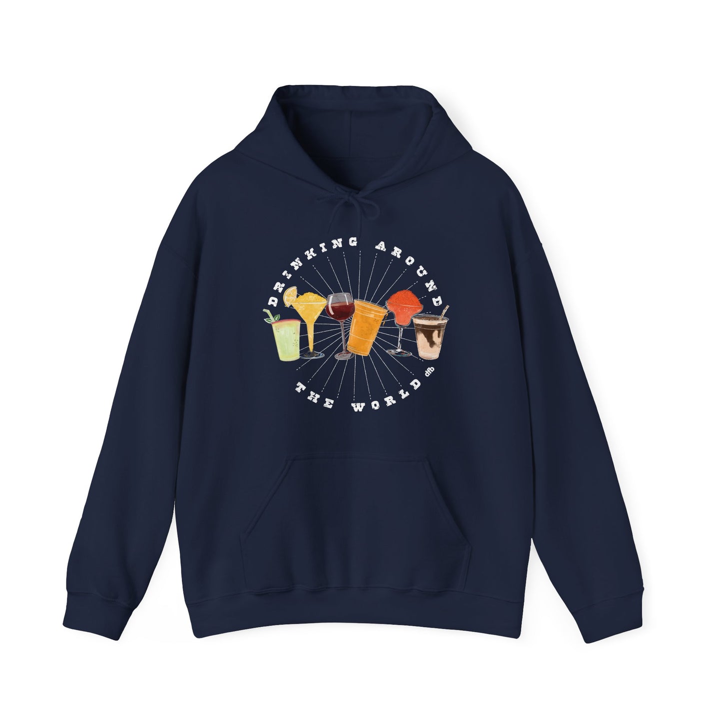 Drinking Around the World - Adult Hoodie Sweatshirt