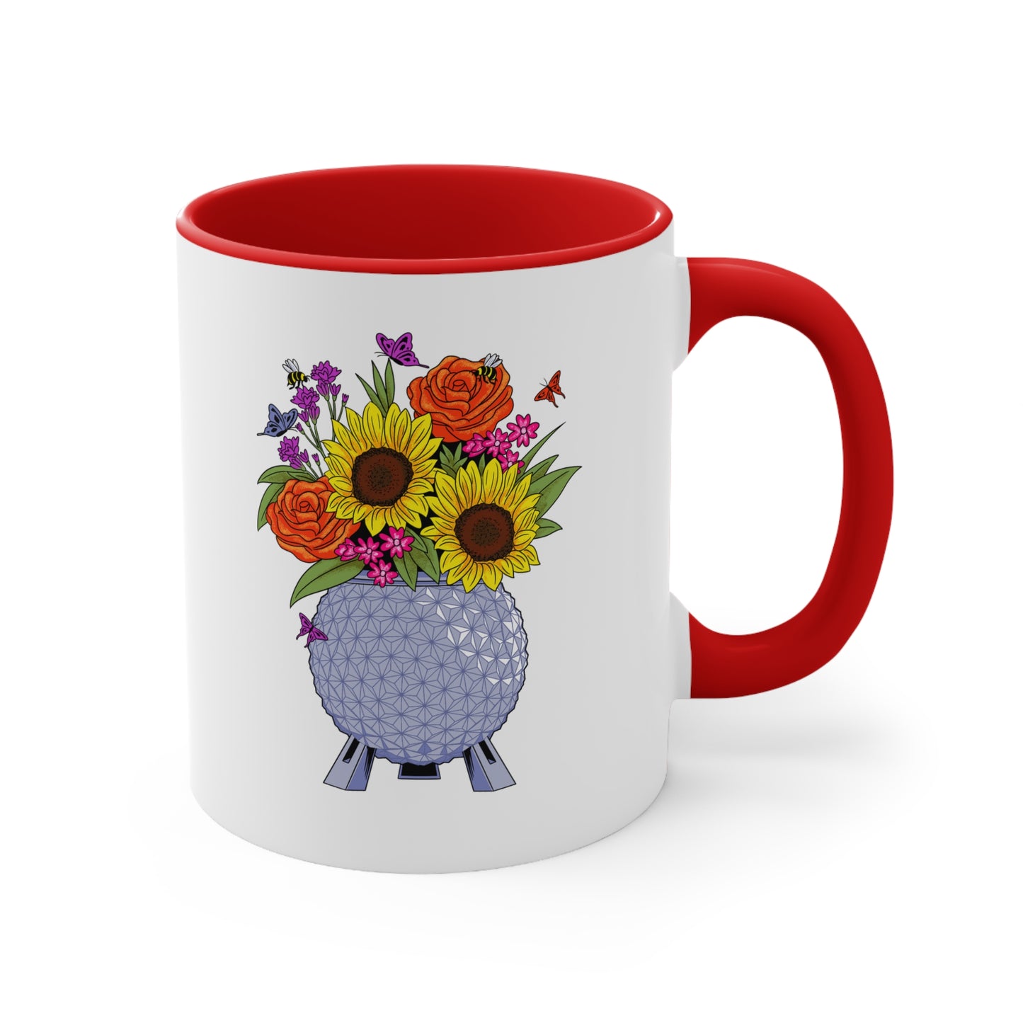 EPCOT Flowers Accent Coffee Mug, 11oz