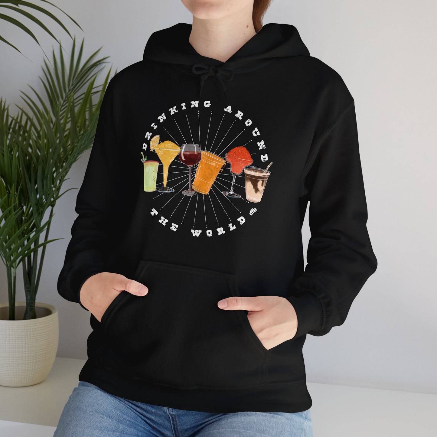 Drinking Around the World - Adult Hoodie Sweatshirt