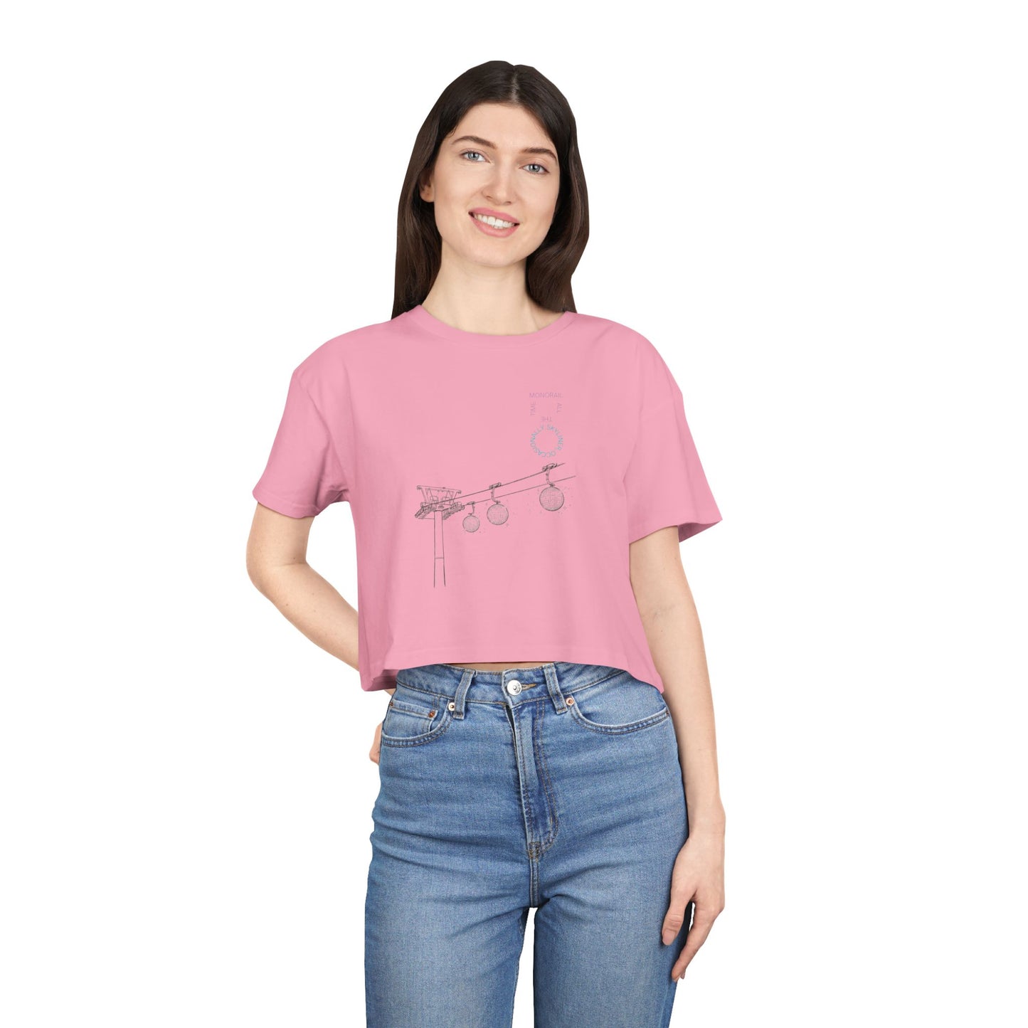Monorail All The Time - Women's Crop Tee
