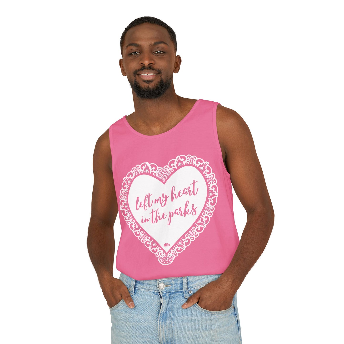 Left My Heart in the Parks - Unisex Garment-Dyed Tank Top