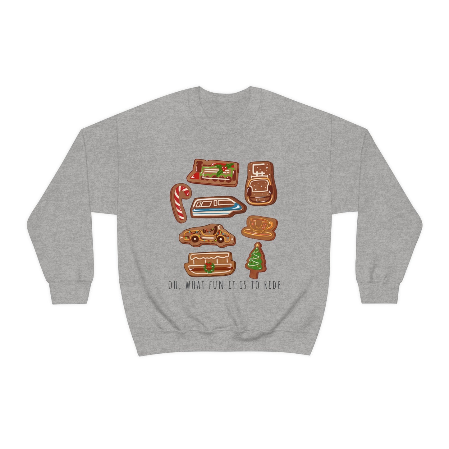 Oh What Fun it is to Ride - Adult Crewneck Sweatshirt