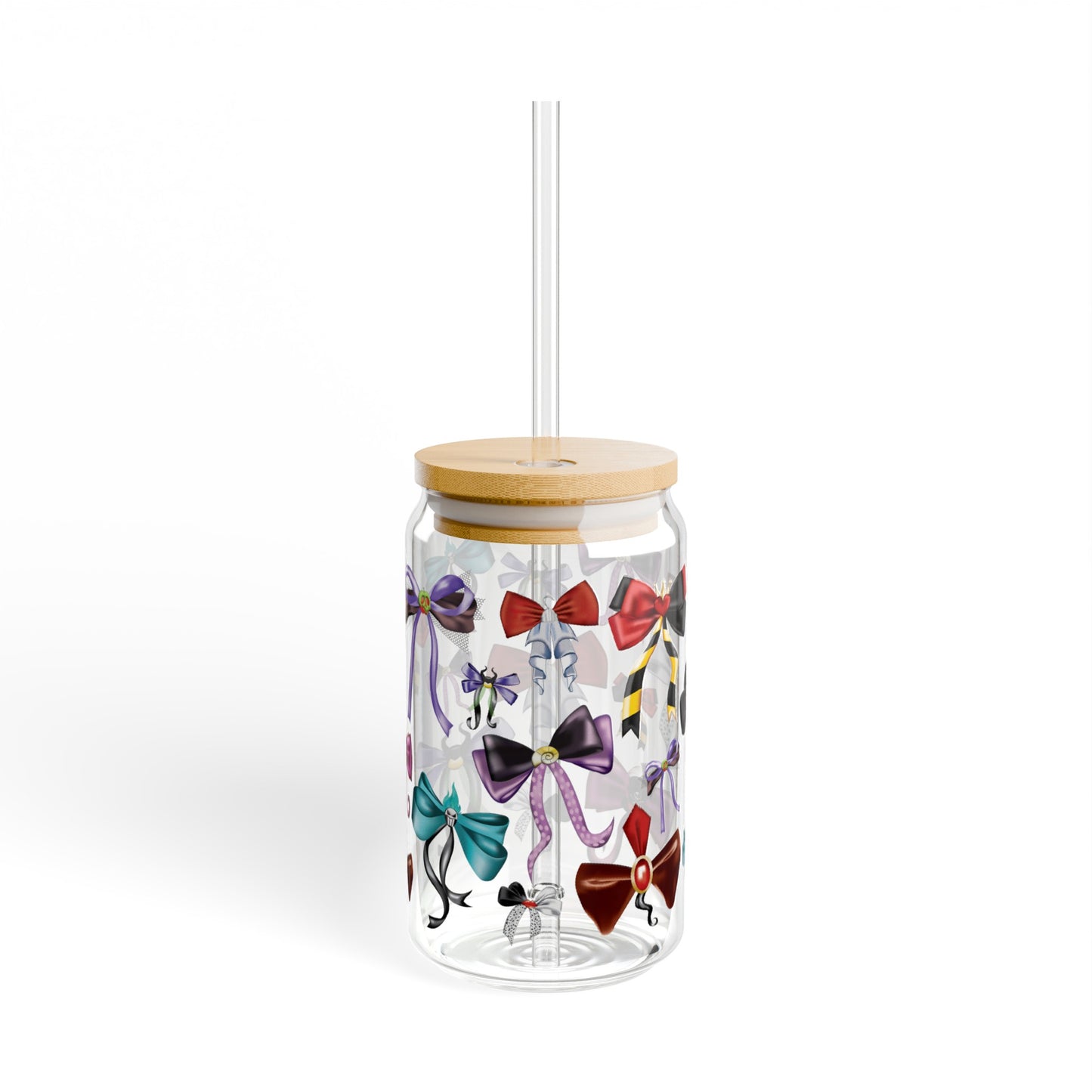 Bad to the Bow - Villains Bows - Sipper Glass, 16oz