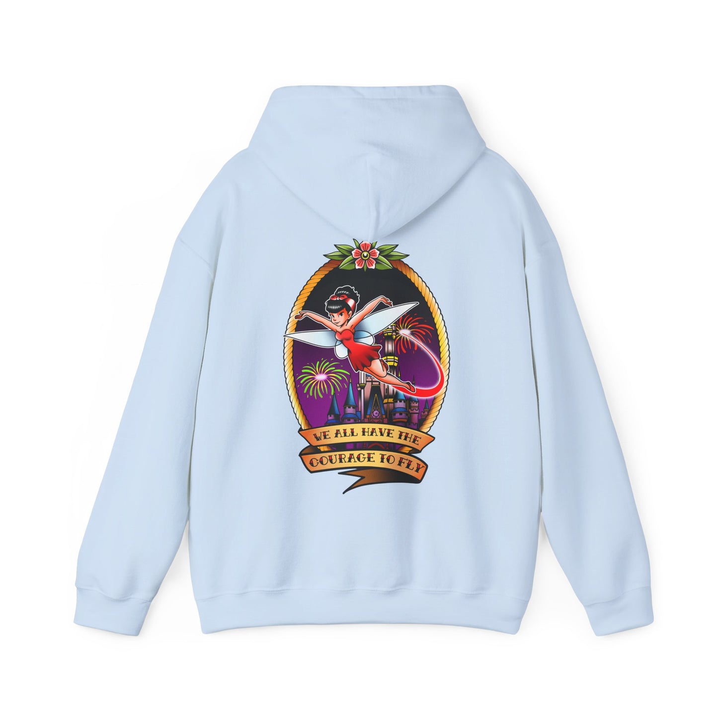 We All Have The Courage To Fly Tattoo - Adult Hoodie Sweatshirt