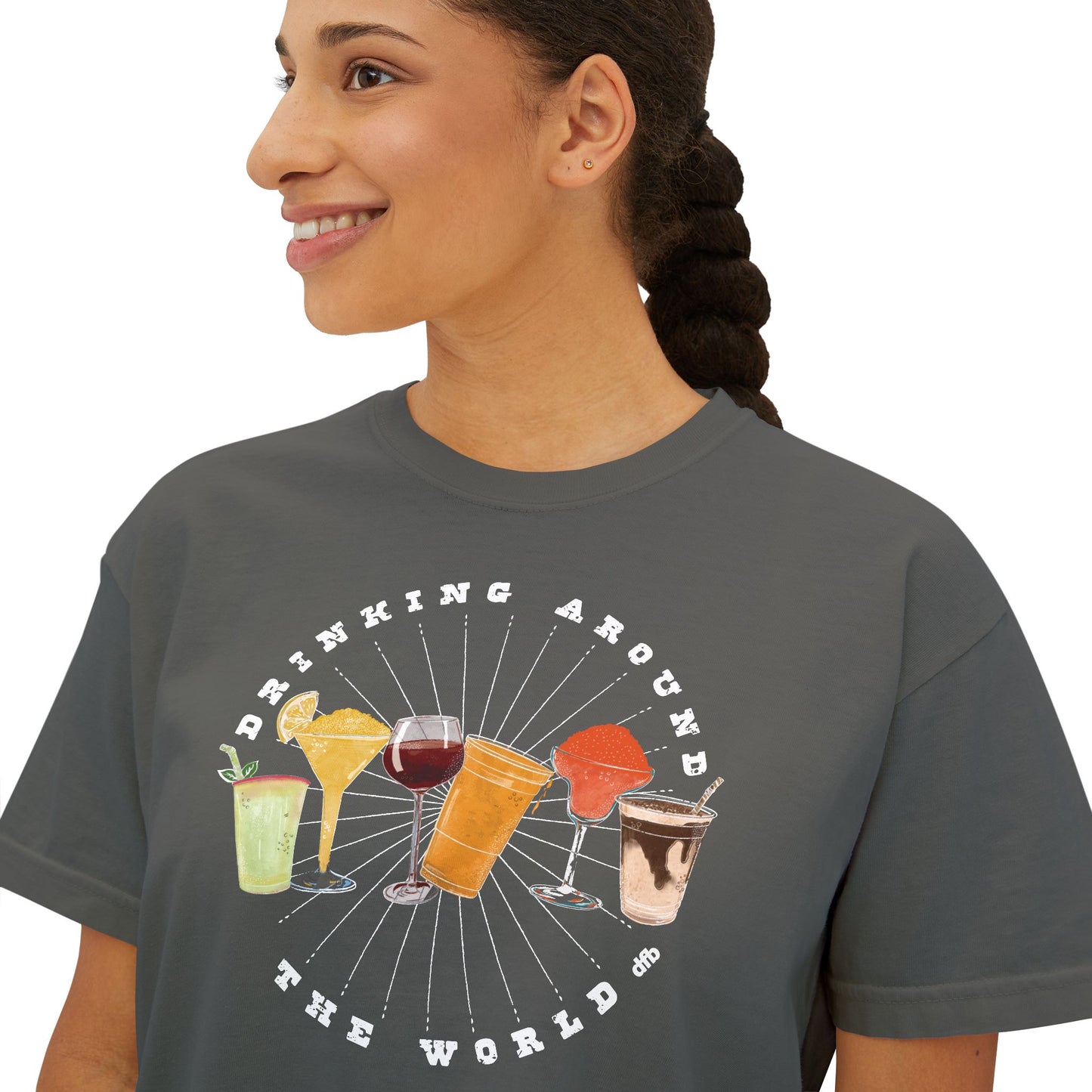 Drinking Around the World - Women's Boxy Tee