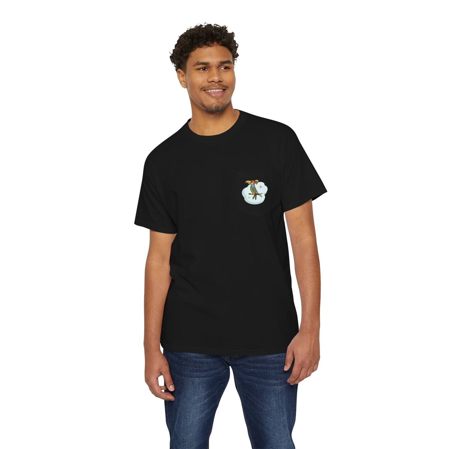 Every Cloud Has a Silver Lining - Front & Back - Unisex Heavy Cotton Pocket Tee