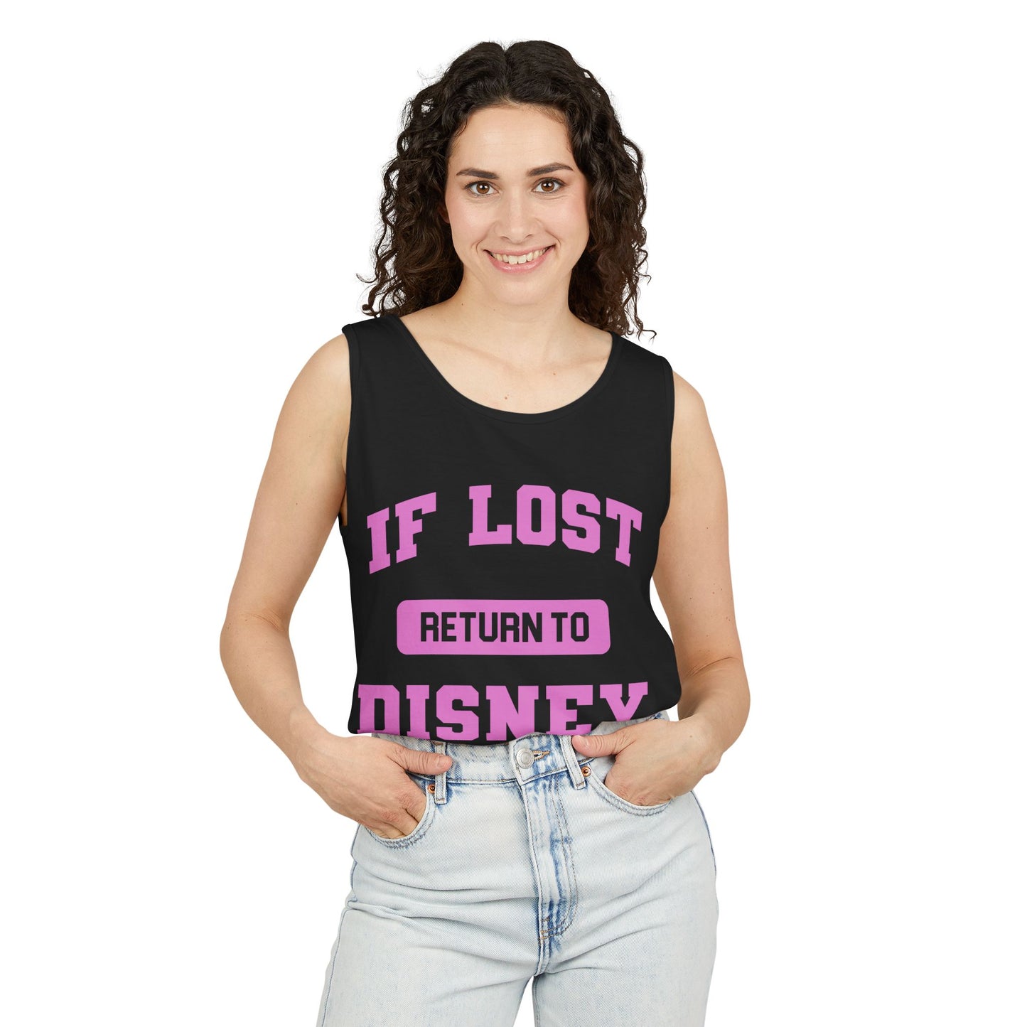 If Lost, Return to the Parks - Unisex Garment-Dyed Tank Top
