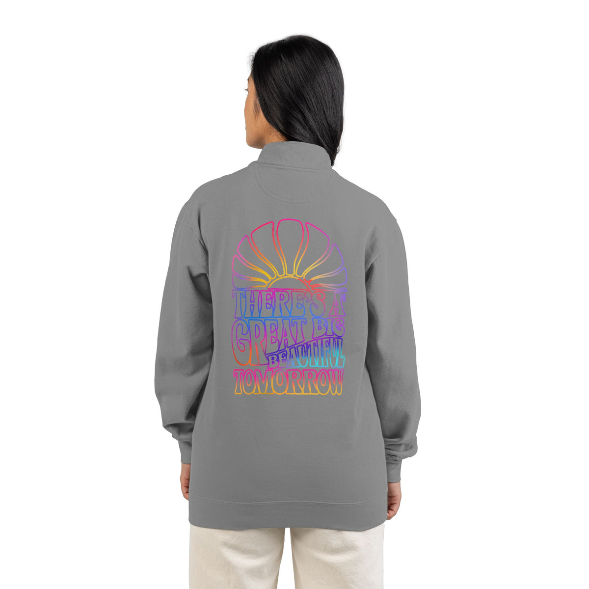 LIMITED EDITION Great Big Beautiful Tomorrow - Unisex Adult Quarter-Zip Sweatshirt
