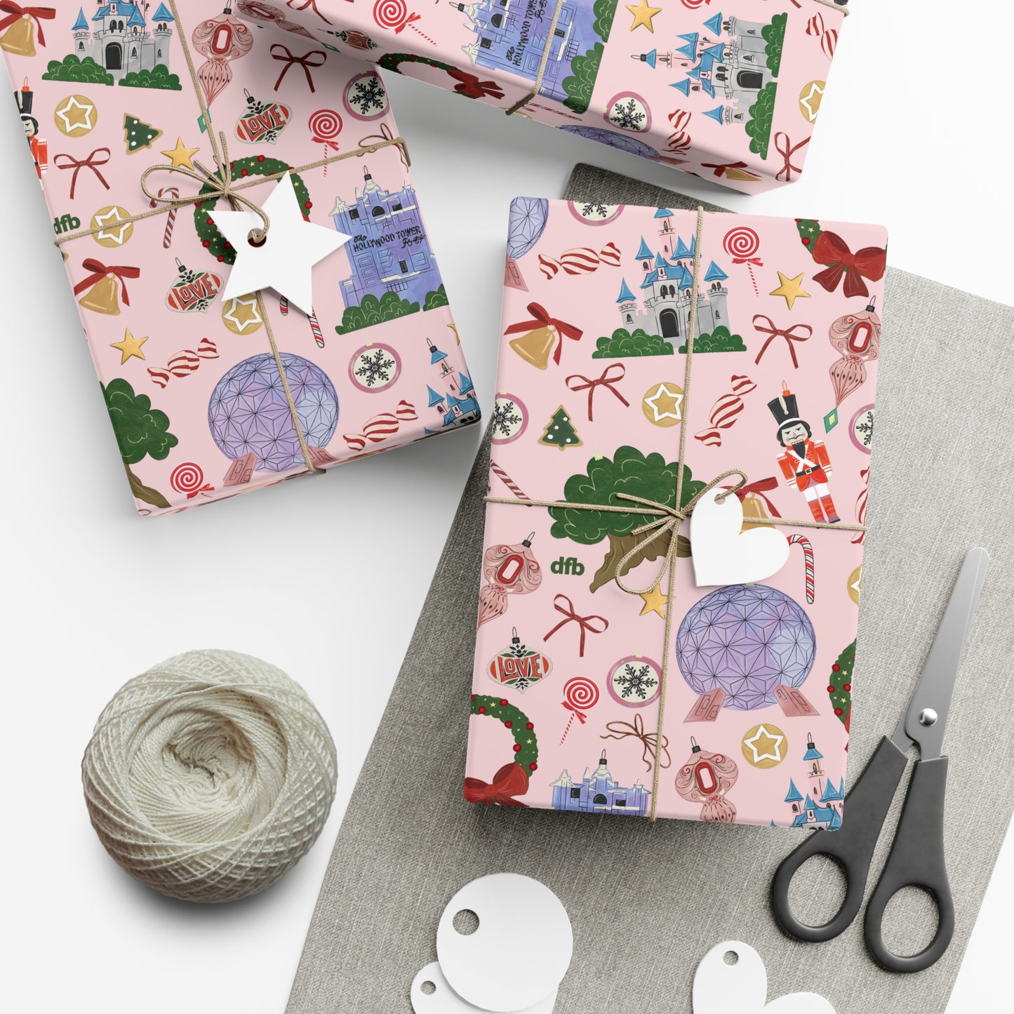Park Icons Vintage Ornaments - Gift Wrap Papers