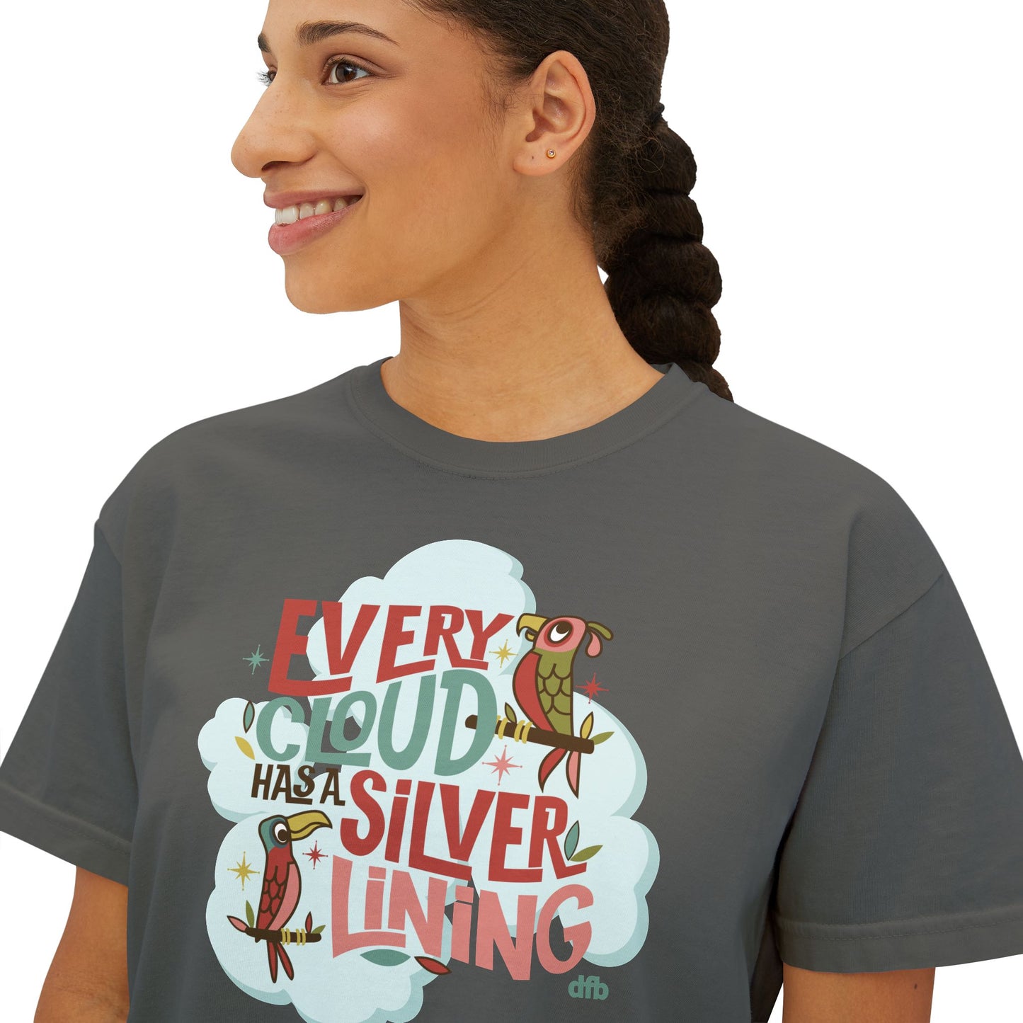 Every Cloud Has a Silver Lining - Women's Boxy Tee