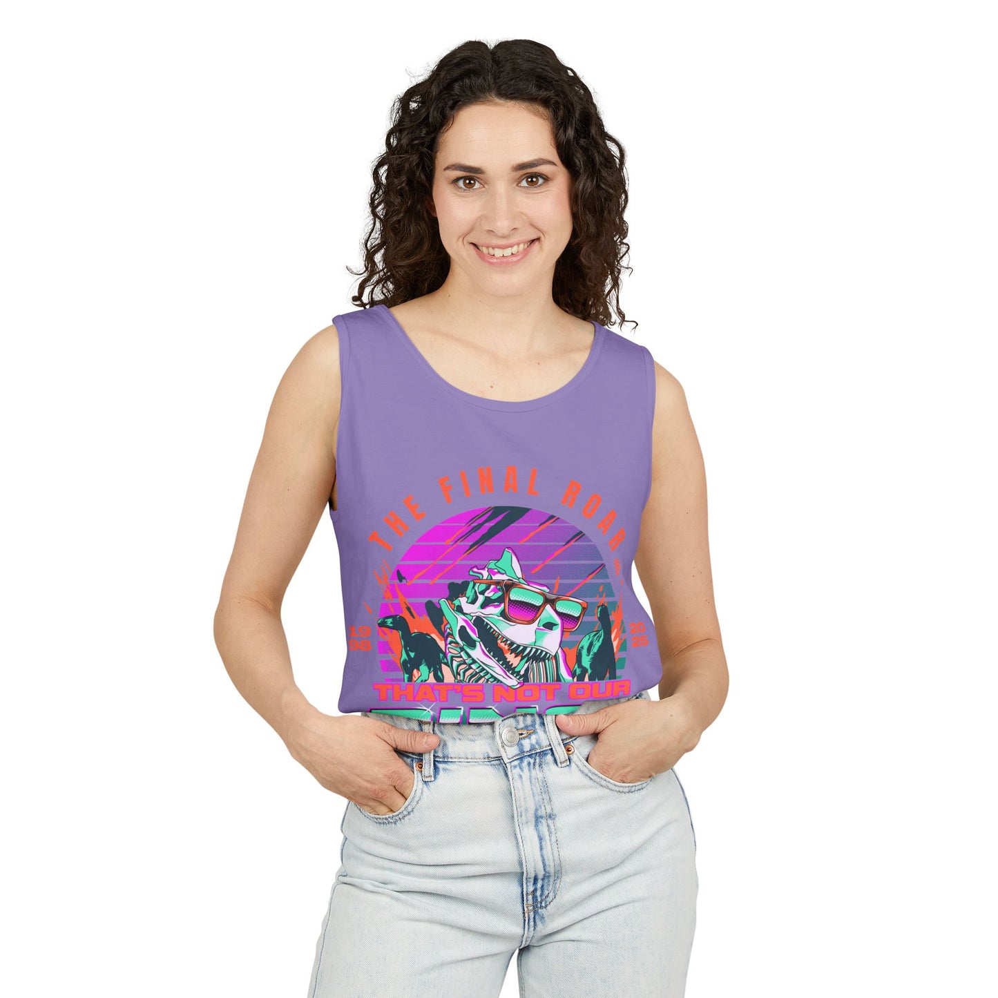 LIMITED EDITION - The Final Roar - DINOSAUR - Unisex Garment-Dyed Tank Top