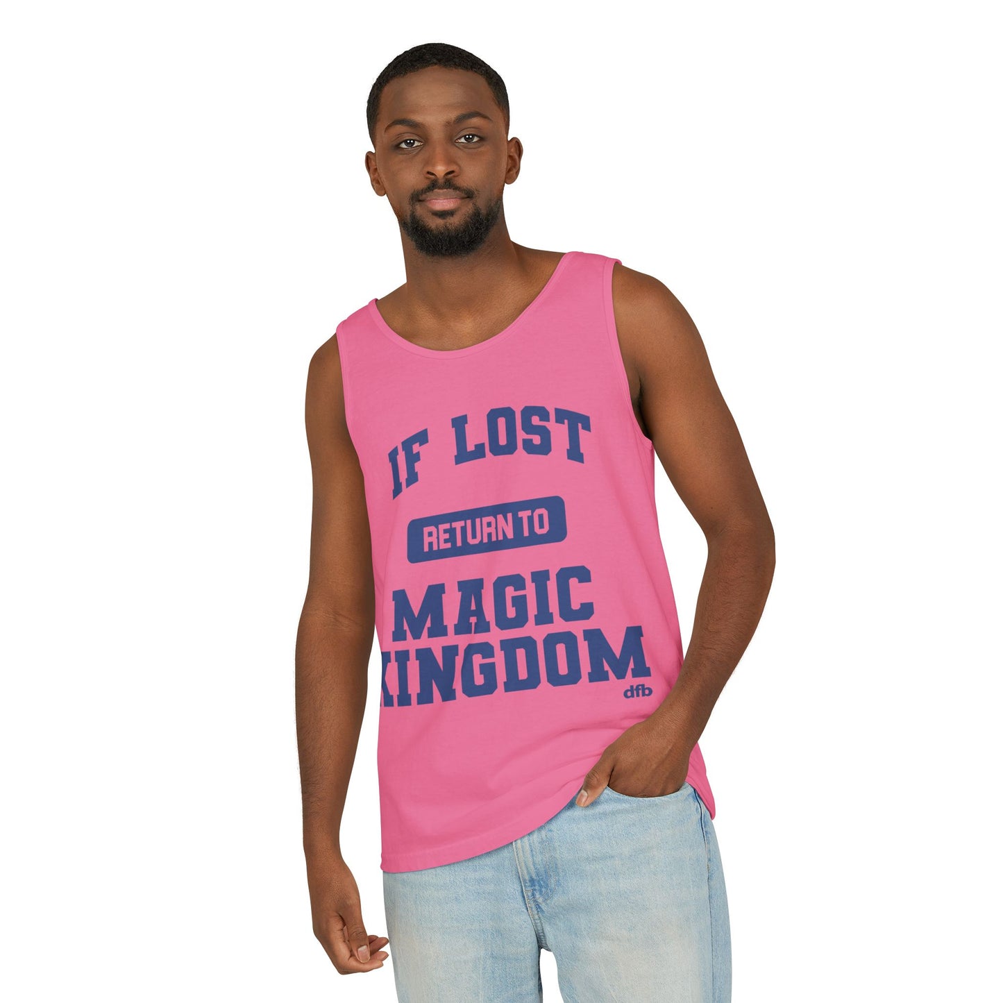 If Lost, Return to the Parks - Unisex Garment-Dyed Tank Top