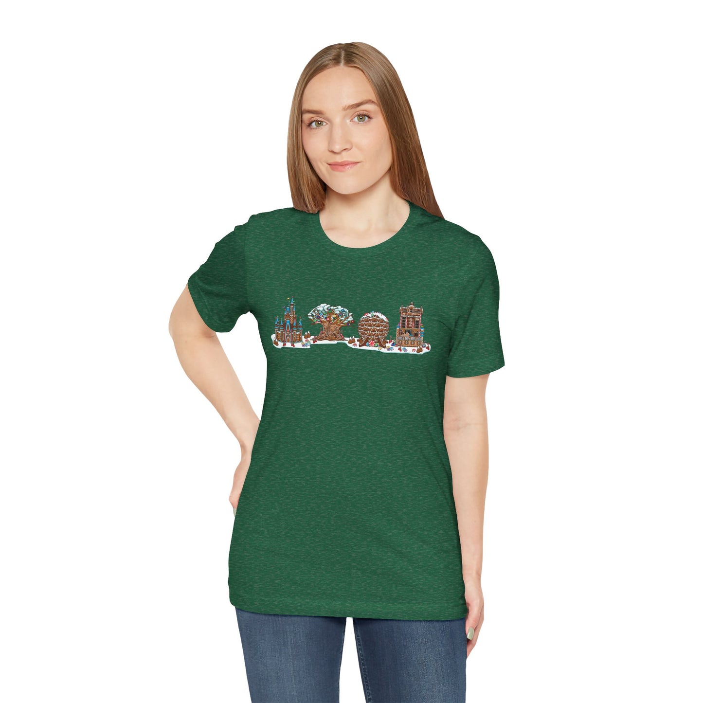 Gingerbread Park Icons - Adult Tee Shirt