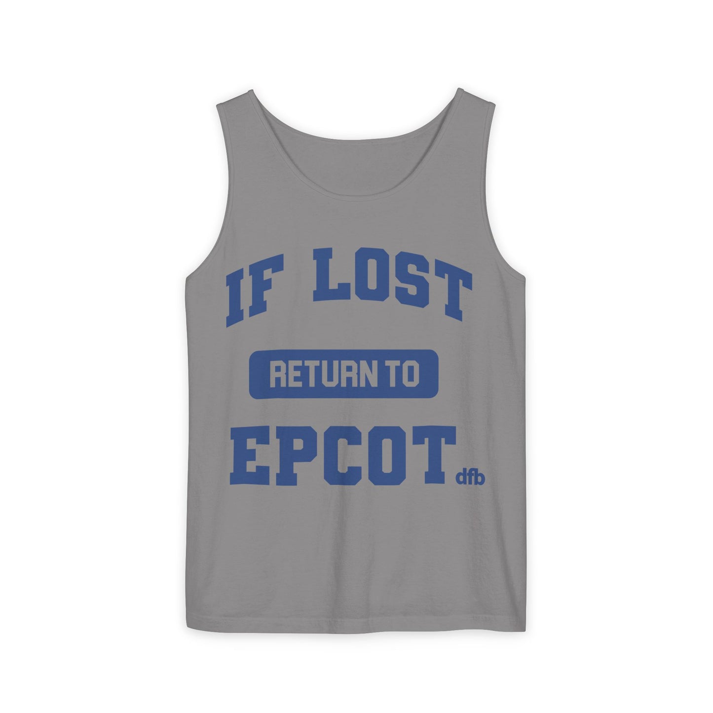 If Lost, Return to the Parks - Unisex Garment-Dyed Tank Top