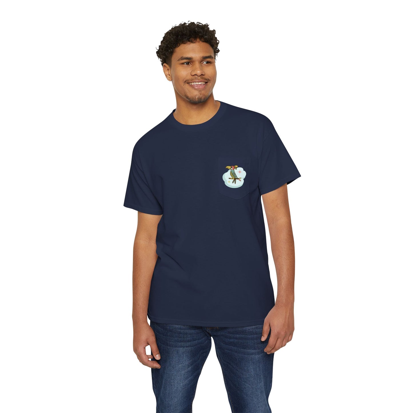 Every Cloud Has a Silver Lining - Front & Back - Unisex Heavy Cotton Pocket Tee