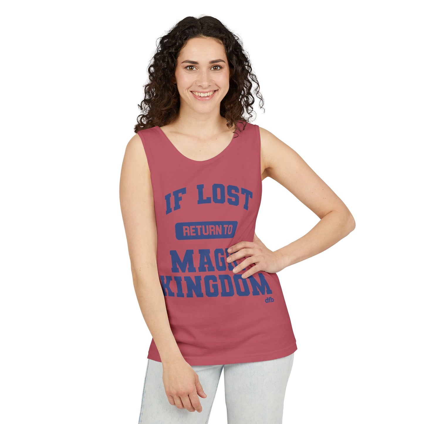 If Lost, Return to the Parks - Unisex Garment-Dyed Tank Top