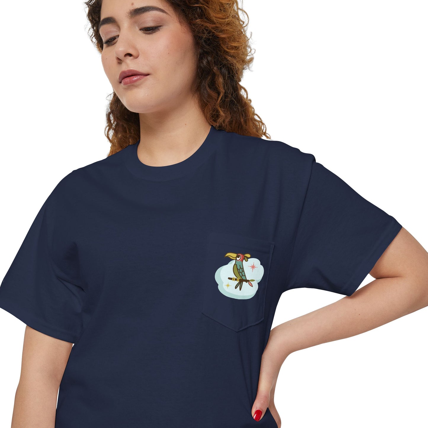 Every Cloud Has a Silver Lining - Front & Back - Unisex Heavy Cotton Pocket Tee