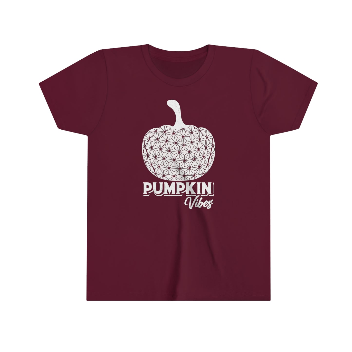 Pumpkin Vibes EPCOT Spaceship Earth Youth Short Sleeve Tee Shirt