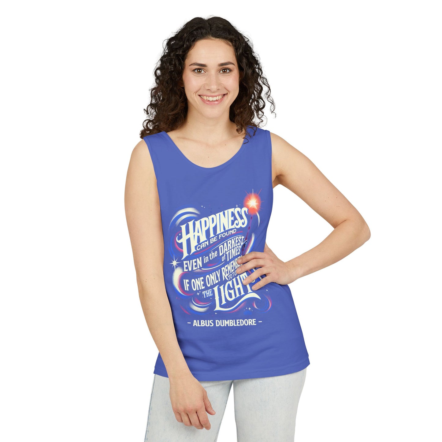 Dumbledore Quote - Unisex Garment-Dyed Tank Top