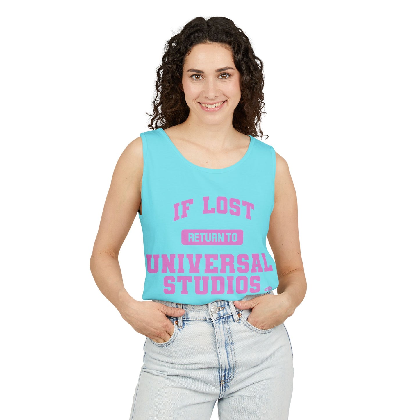 If Lost, Return to the Parks - Unisex Garment-Dyed Tank Top