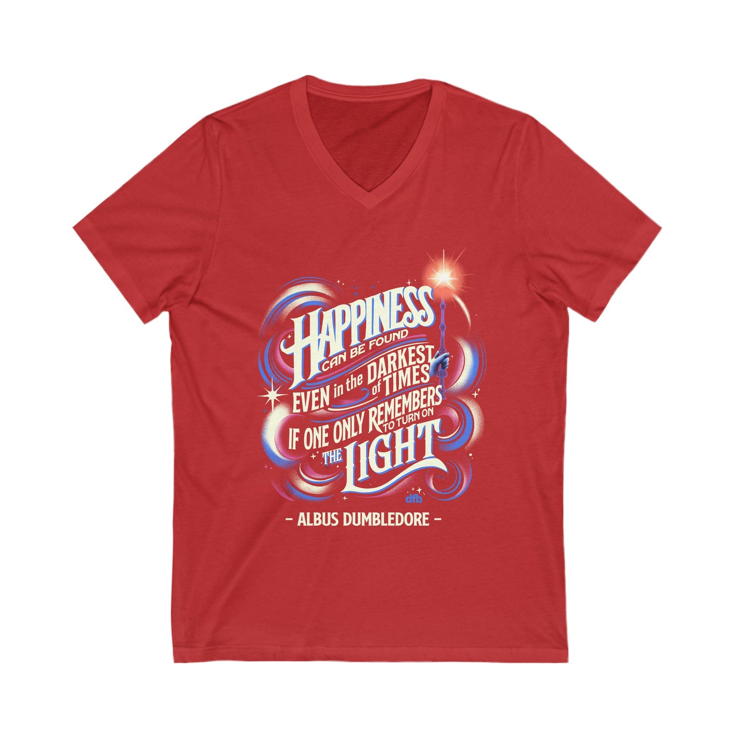 Dumbledore Quote - Short Sleeve V-Neck Tee