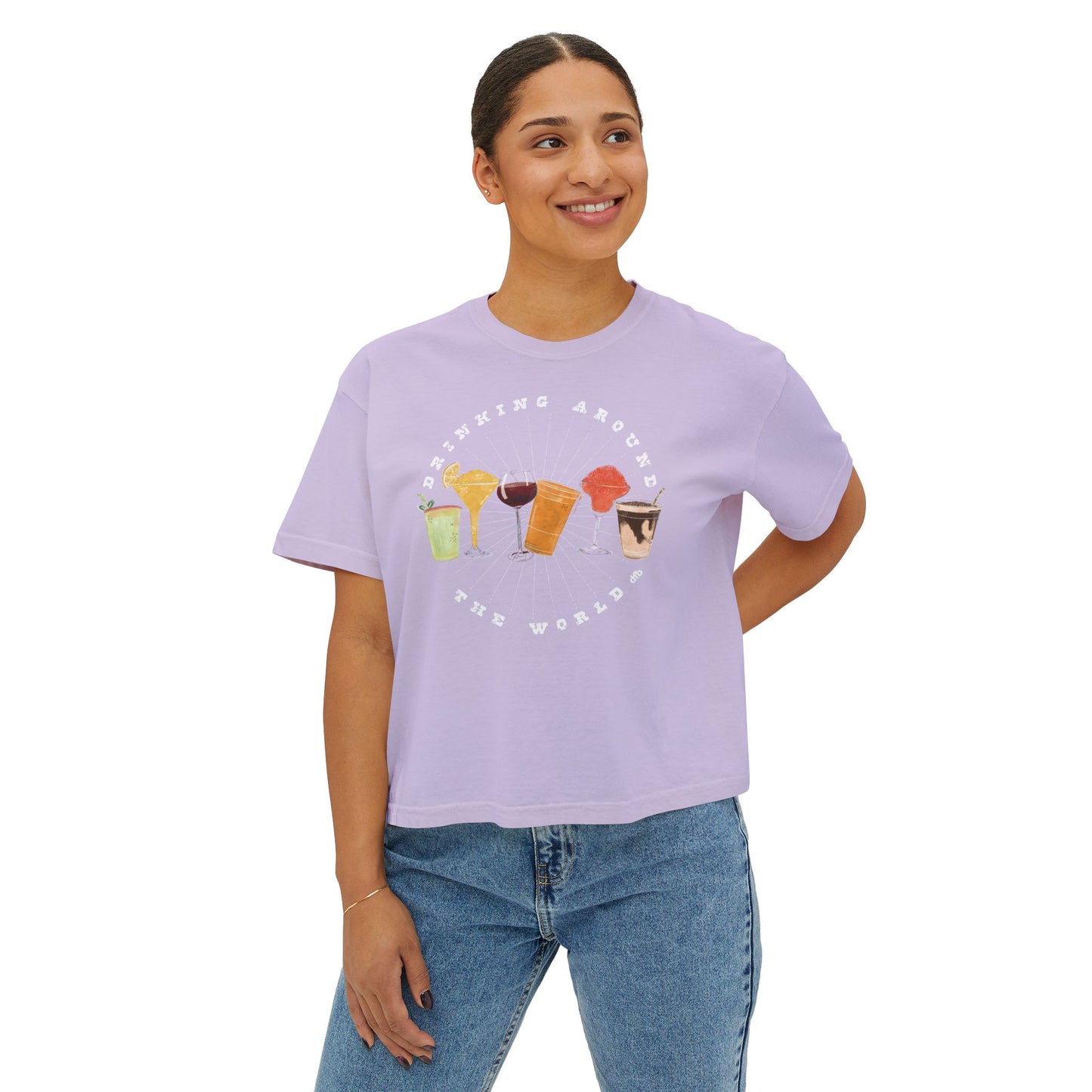 Drinking Around the World - Women's Boxy Tee