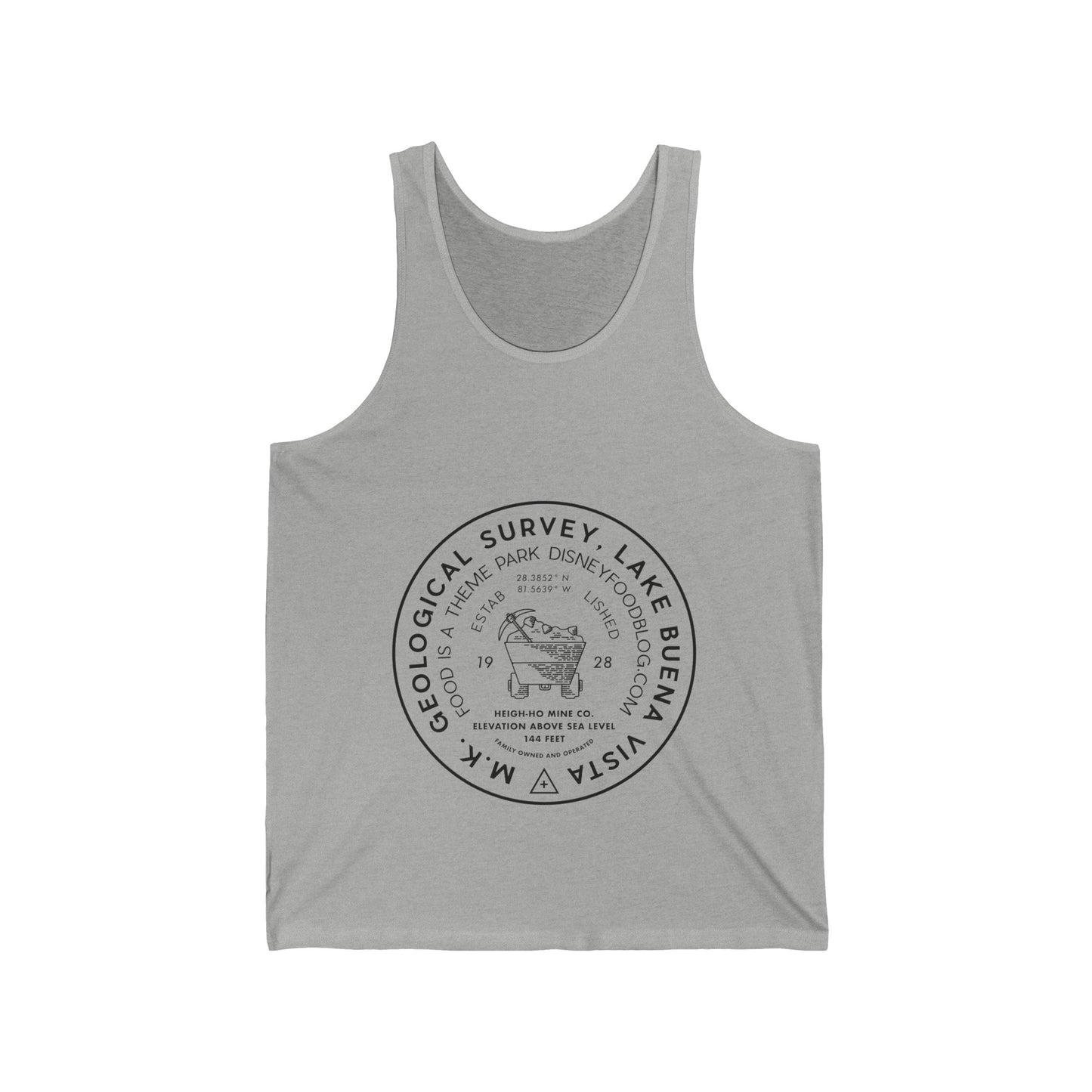 MK Geological Survey Unisex Tank Top