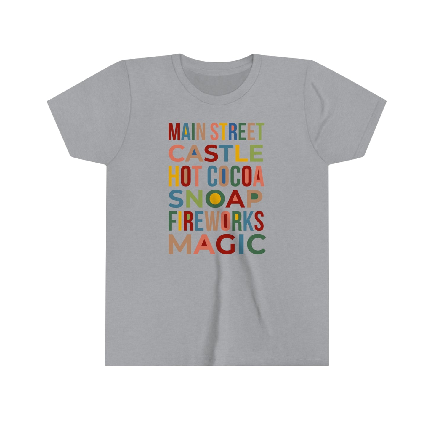 A Main Street Christmas Youth Short Sleeve Tee Shirt