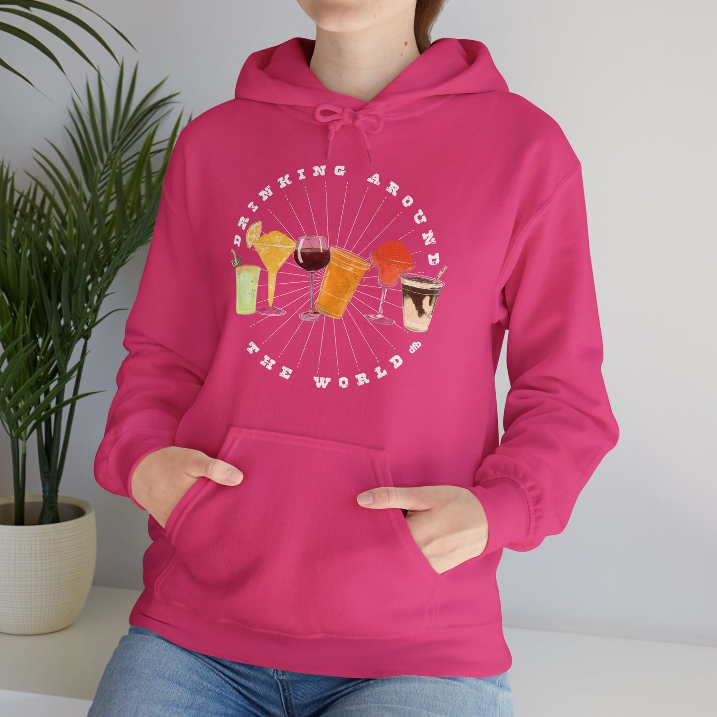 Drinking Around the World - Adult Hoodie Sweatshirt
