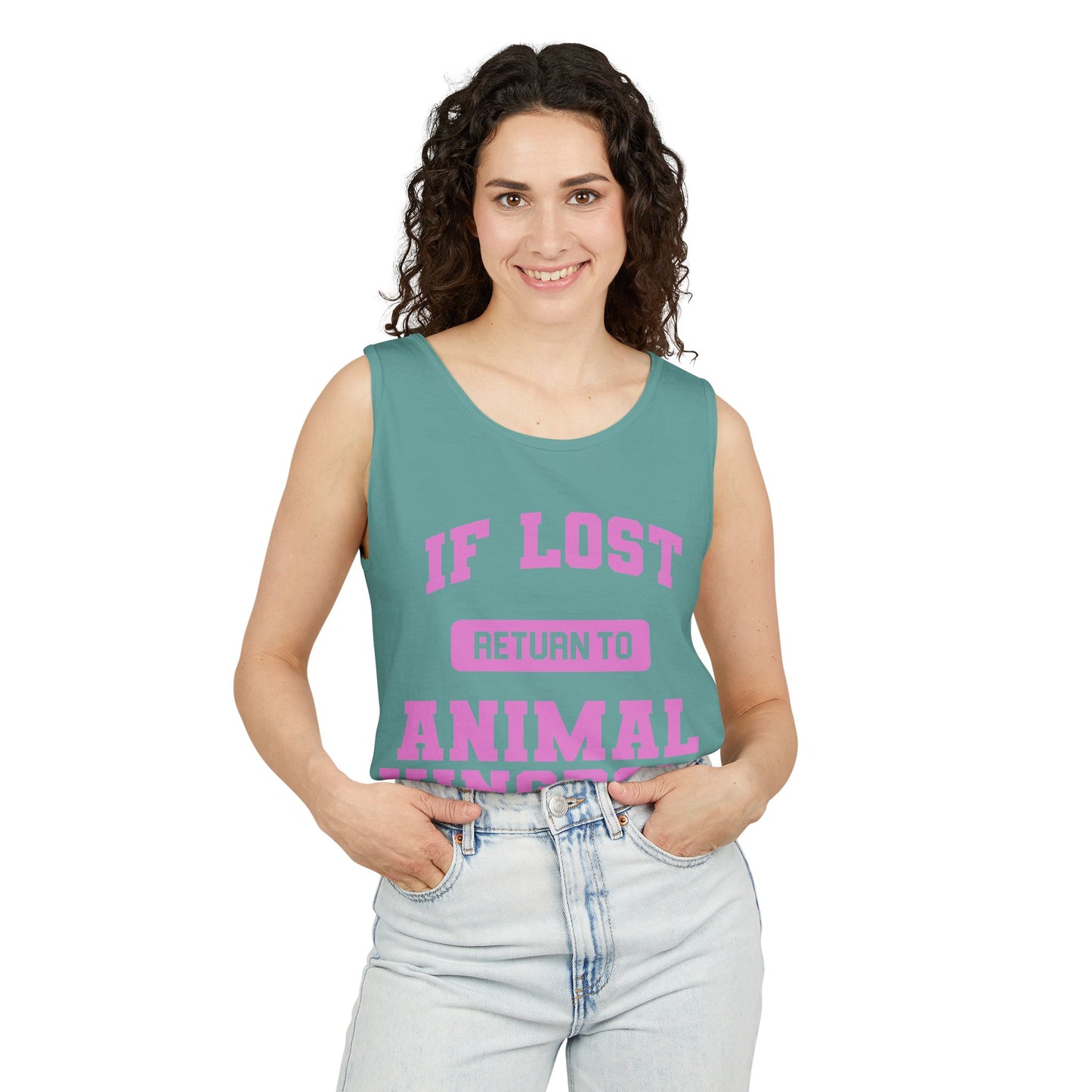 If Lost, Return to the Parks - Unisex Garment-Dyed Tank Top