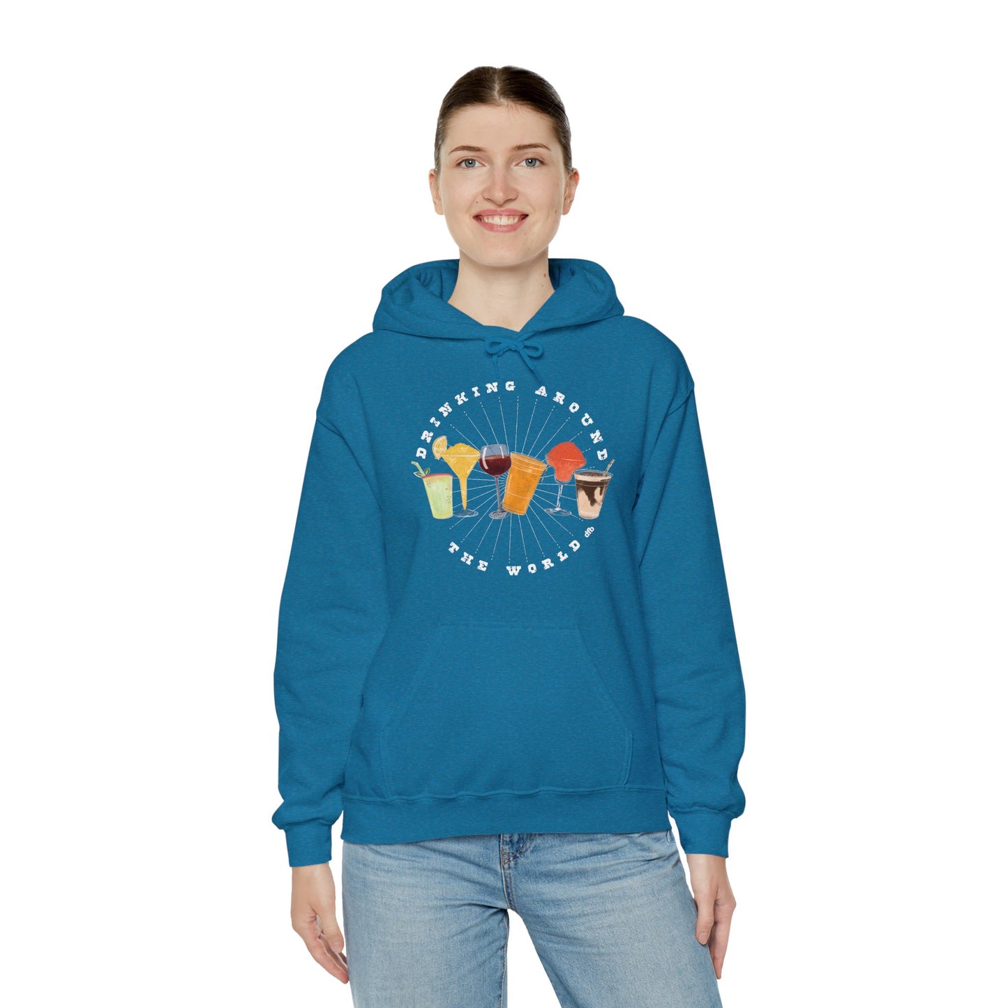 Drinking Around the World - Adult Hoodie Sweatshirt