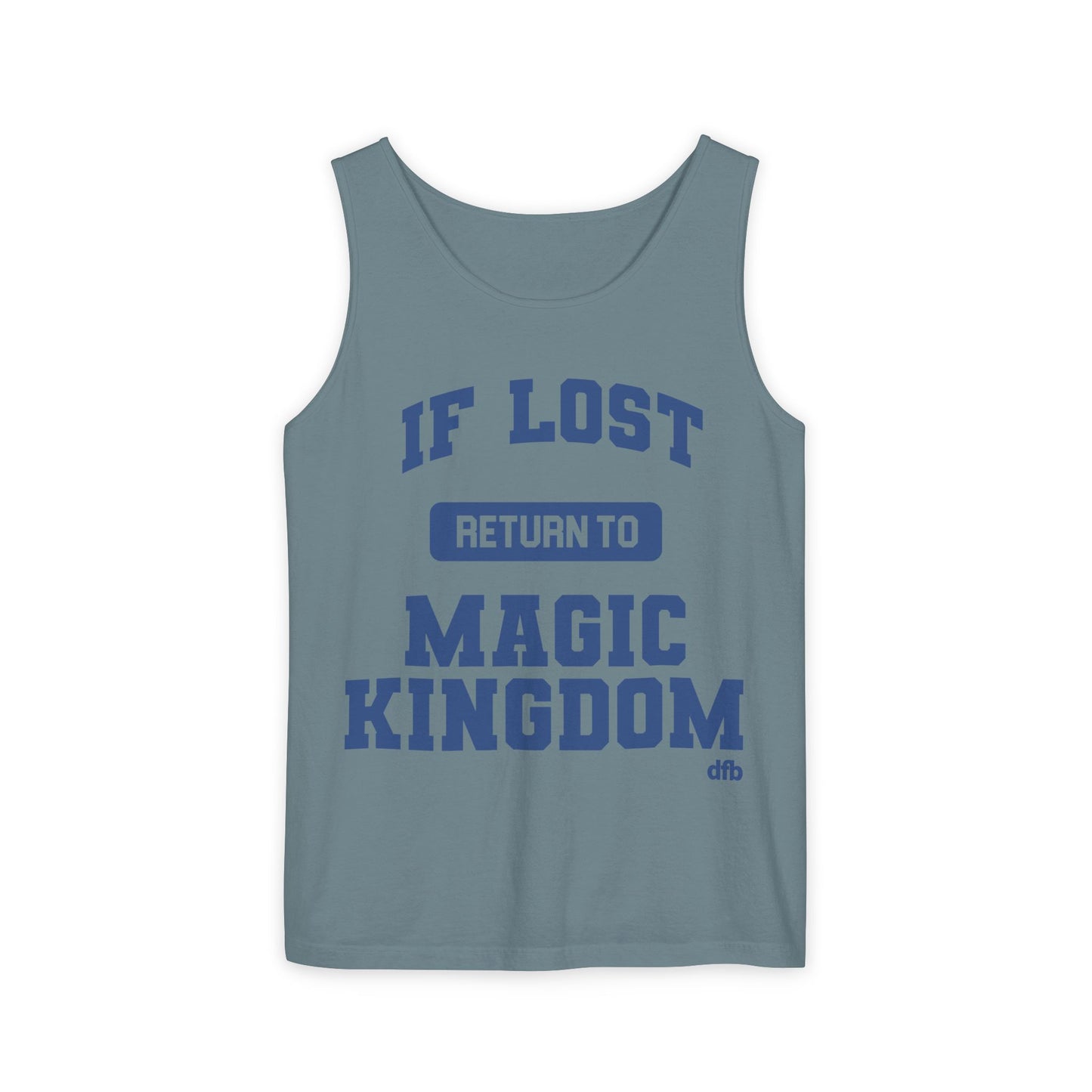 If Lost, Return to the Parks - Unisex Garment-Dyed Tank Top