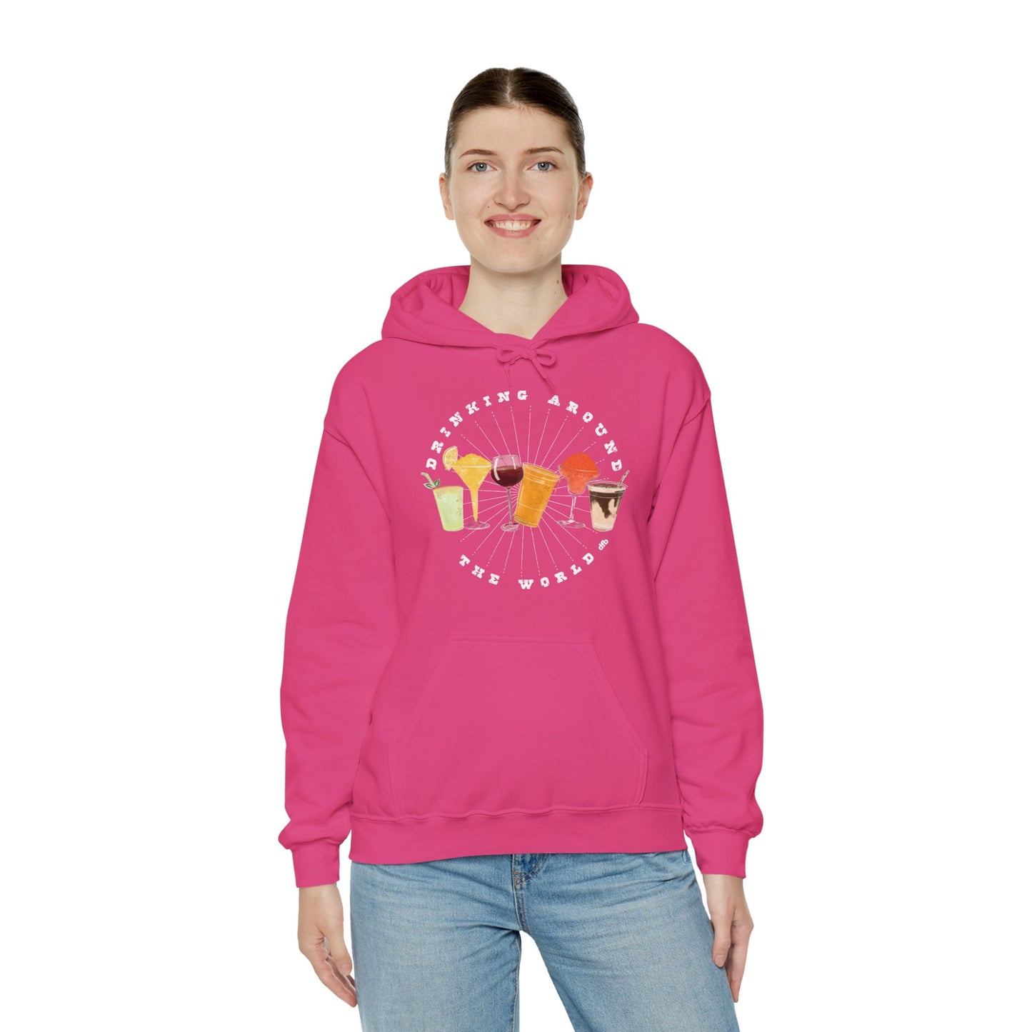 Drinking Around the World - Adult Hoodie Sweatshirt