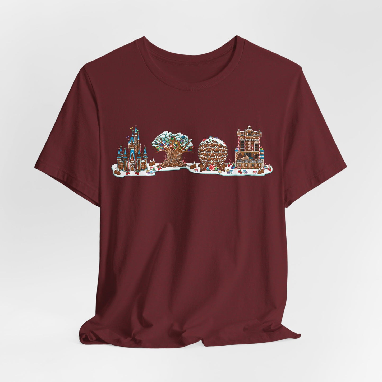 Gingerbread Park Icons - Adult Tee Shirt