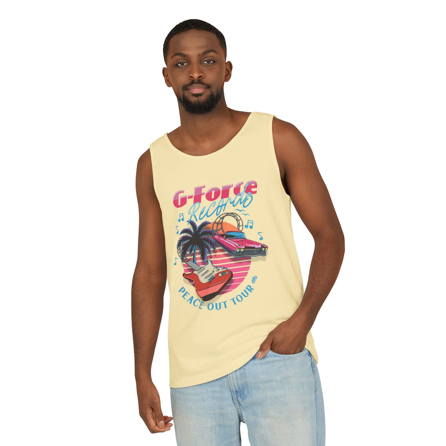 Peace Out Tour - Unisex Garment-Dyed Tank Top