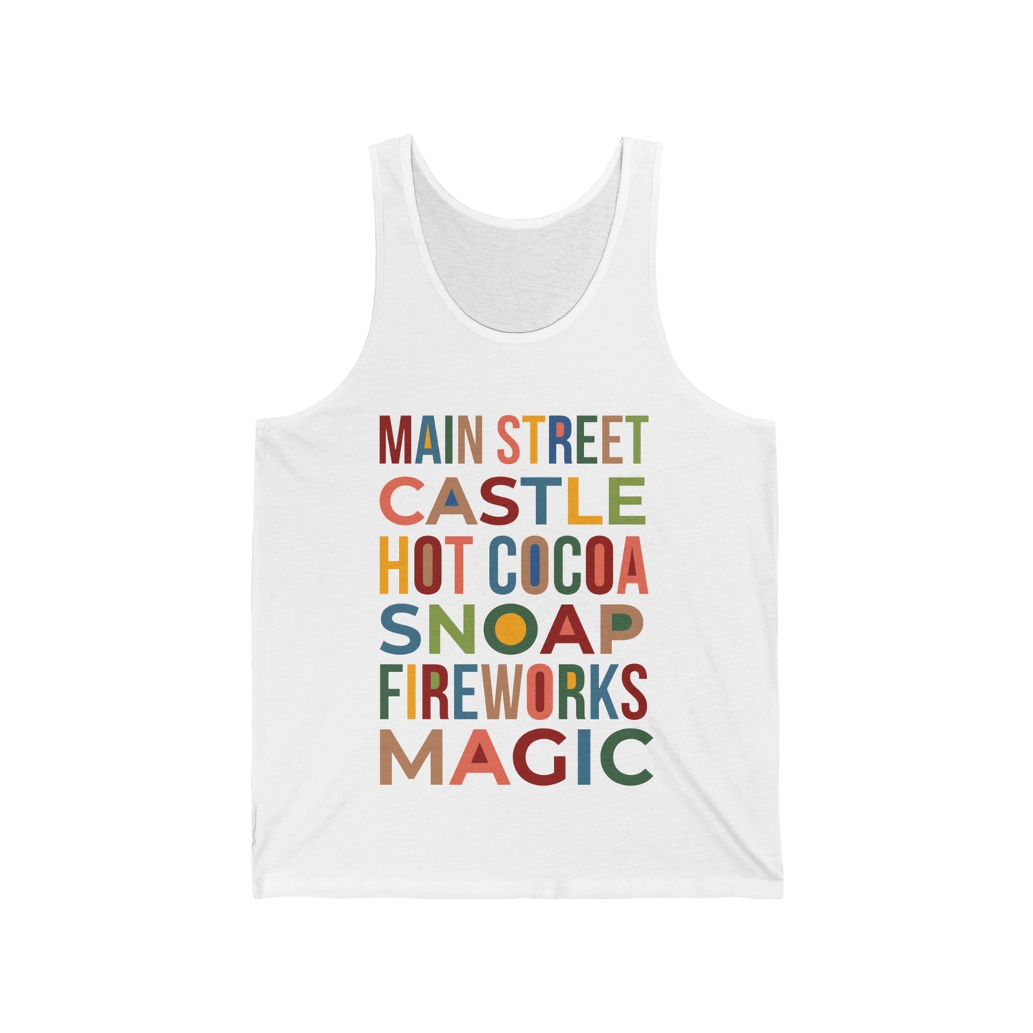 A Main Street Christmas Unisex Tank Top