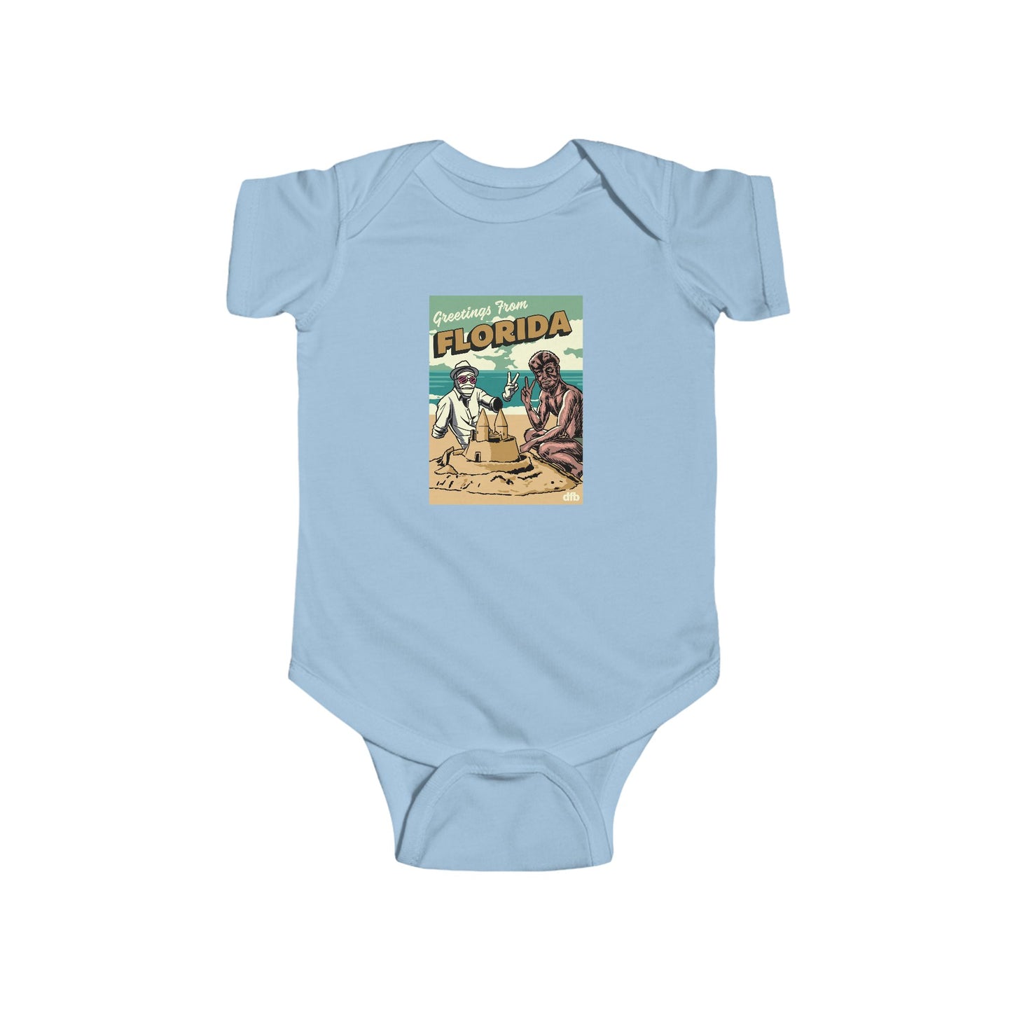 Monsters on Vacation - Baby Onesie