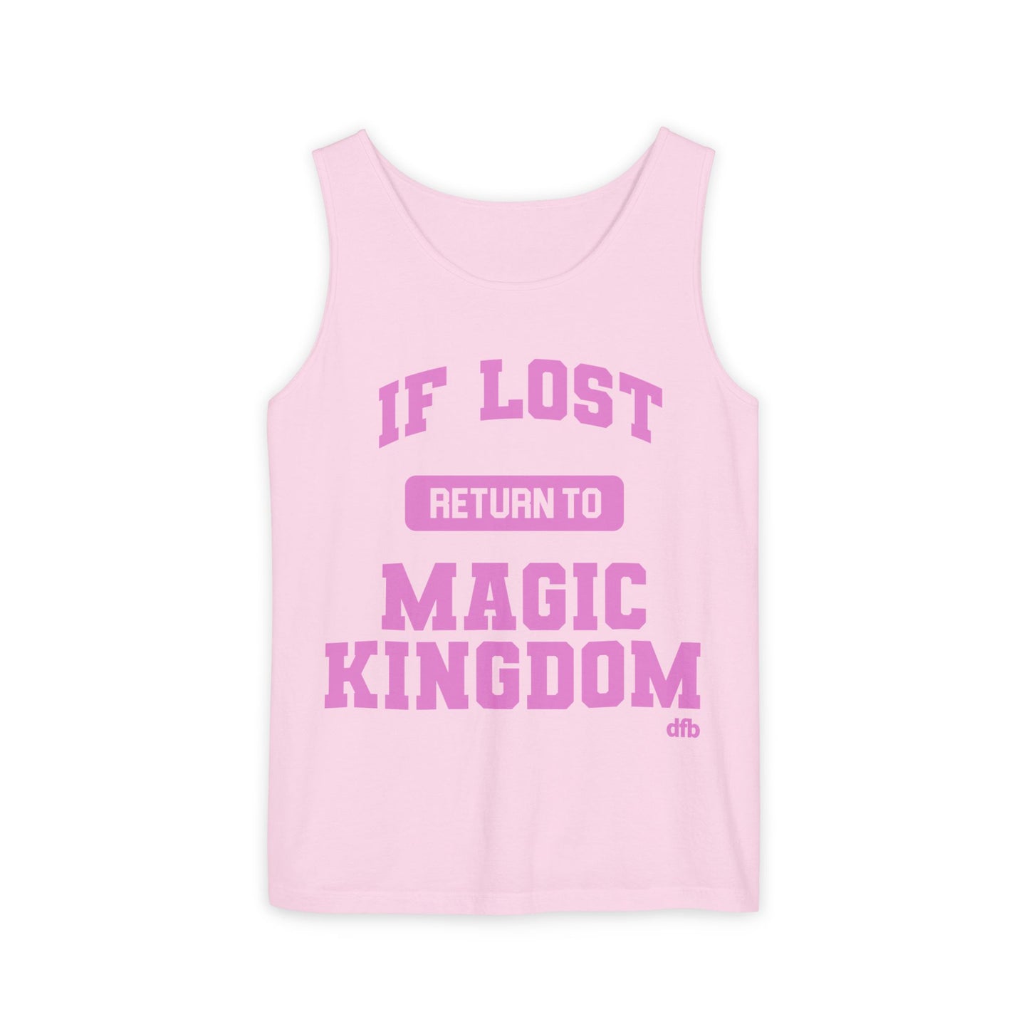 If Lost, Return to the Parks - Unisex Garment-Dyed Tank Top