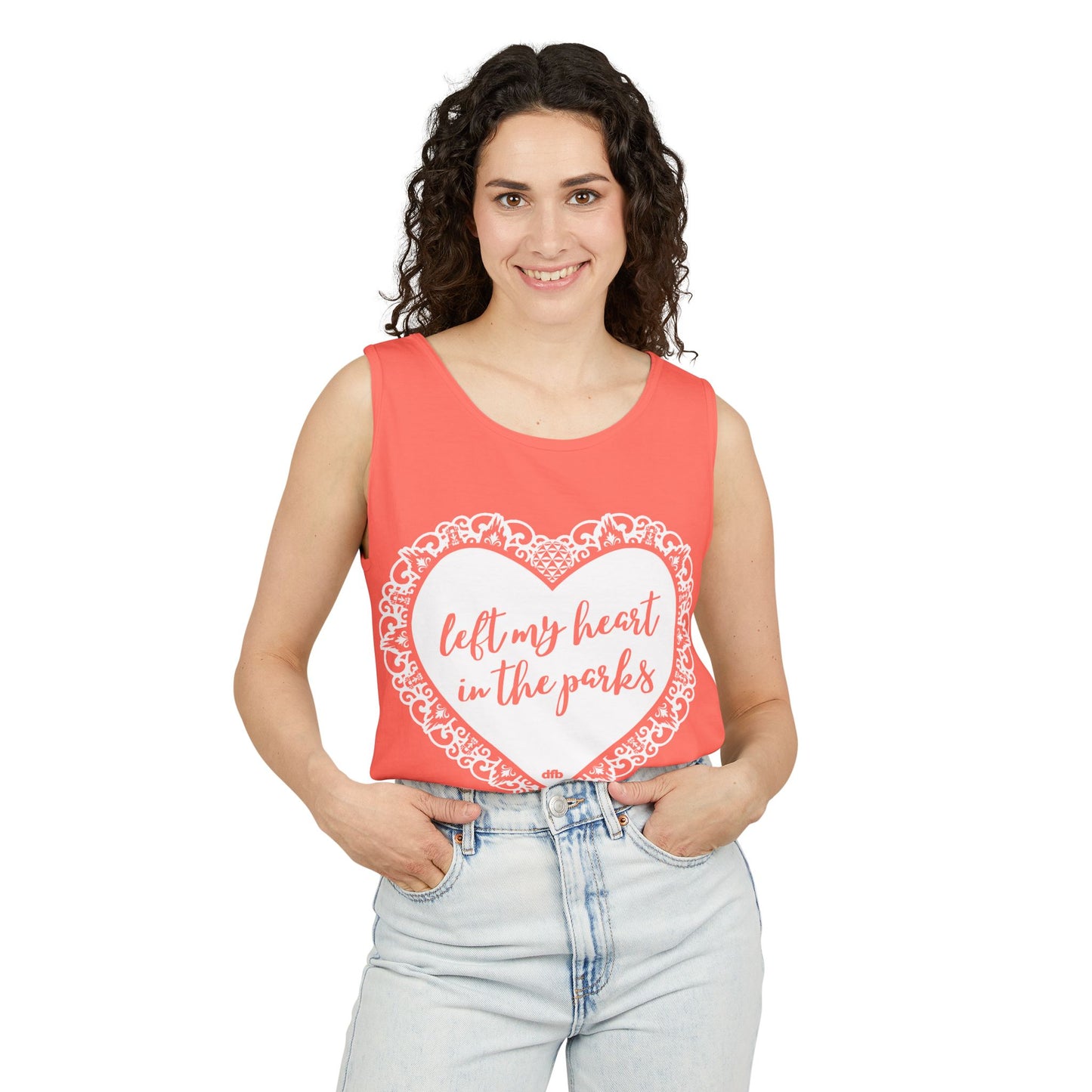 Left My Heart in the Parks - Unisex Garment-Dyed Tank Top