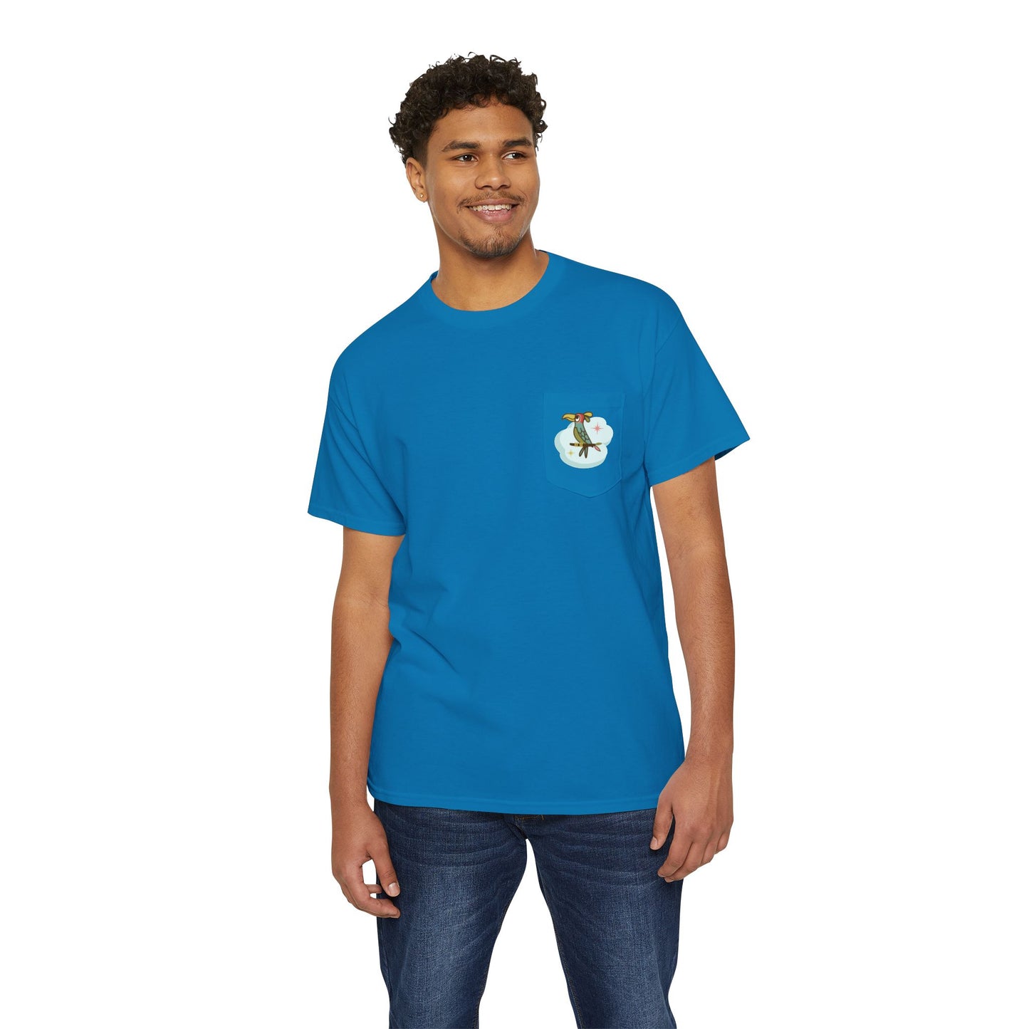 Every Cloud Has a Silver Lining - Front & Back - Unisex Heavy Cotton Pocket Tee